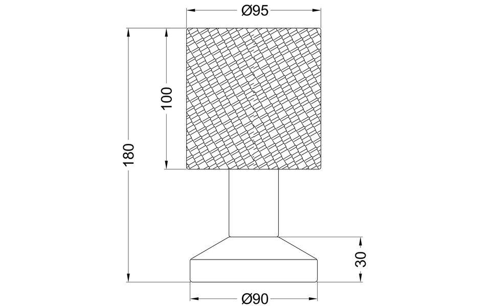 HLW LED LED Tafellamp - Tafelverlichting - Trion Garno - E14 Fitting - Rond - Mat Grijs - Aluminium