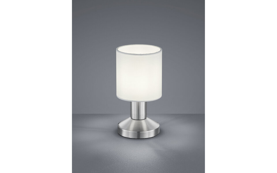 HLW LED LED Tafellamp - Tafelverlichting - Trion Garno - E14 Fitting - Rond - Mat Wit - Aluminium HLW LED LED Tafellamp - Tafelverlichting - Trion Garno - E14 Fitting - Rond - Mat Wit - Aluminium