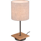 HLW LED LED Tafellamp - Tafelverlichting - Trion Elmo - E27 Fitting - Rond - Antiek Nikkel - Aluminium