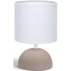 HLW LED LED Table Lamp Aigi Conton 1 - Round Matte Brown Ceramic with E14 Fitting