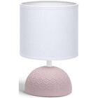 HLW LED LED Table Lamp Aigi Conton 1 - Matte Pink Ceramic - E14 Fitting - Round Design
