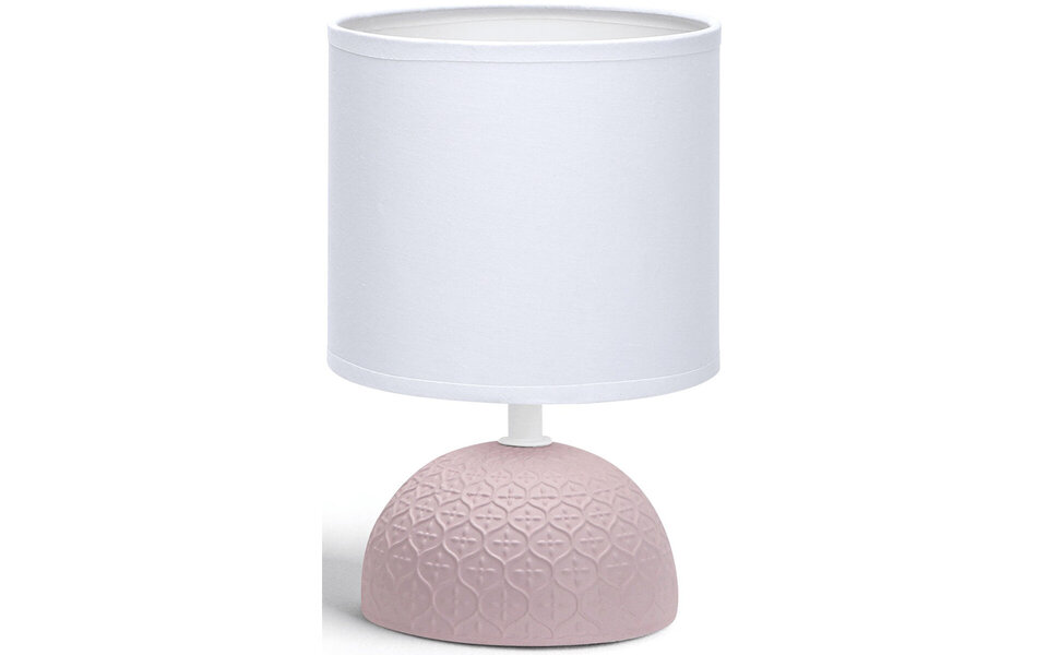 HLW LED LED Table Lamp Aigi Conton 1 - Matte Pink Ceramic - E14 Fitting - Round Design