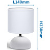 HLW LED LED Table Lamp Aigi Conton 2 - Round & Accessories
