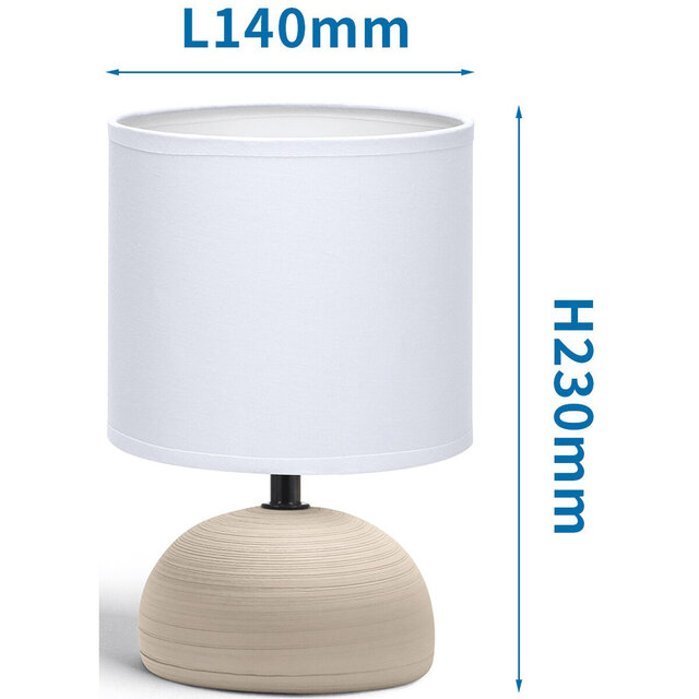 HLW LED LED Table Lamp Aigi Conton 2 - Round Look - Matte Brown Ceramic, E14 Fitting HLW LED LED Table Lamp Aigi Conton 2 - Round Look - Matte Brown Ceramic, E14 Fitting