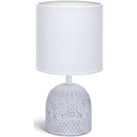 LED Table Lamp Matte White - Round & LED Table Lamp Matte White - Round &
