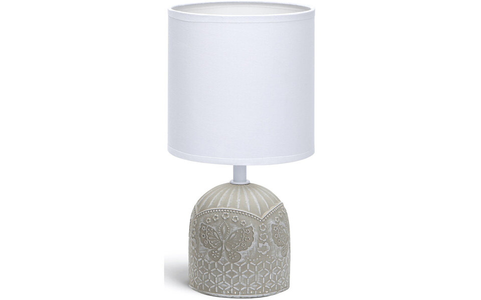 HLW LED LED Table Lamp Aigi Cruni - Round, Matte Gray Ceramic, E14 Fitting HLW LED LED Table Lamp Aigi Cruni - Round, Matte Gray Ceramic, E14 Fitting