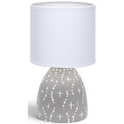 HLW LED LED Table Lamp Aigi Atar - Matte Gray Round Ceramic - E14 Fitting - Atmospheric Table Lighting