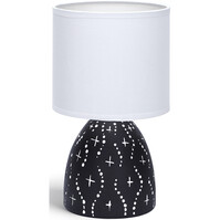 LED Tafellamp Mat Zwart - Aigi Atar Rond Keramiek E14