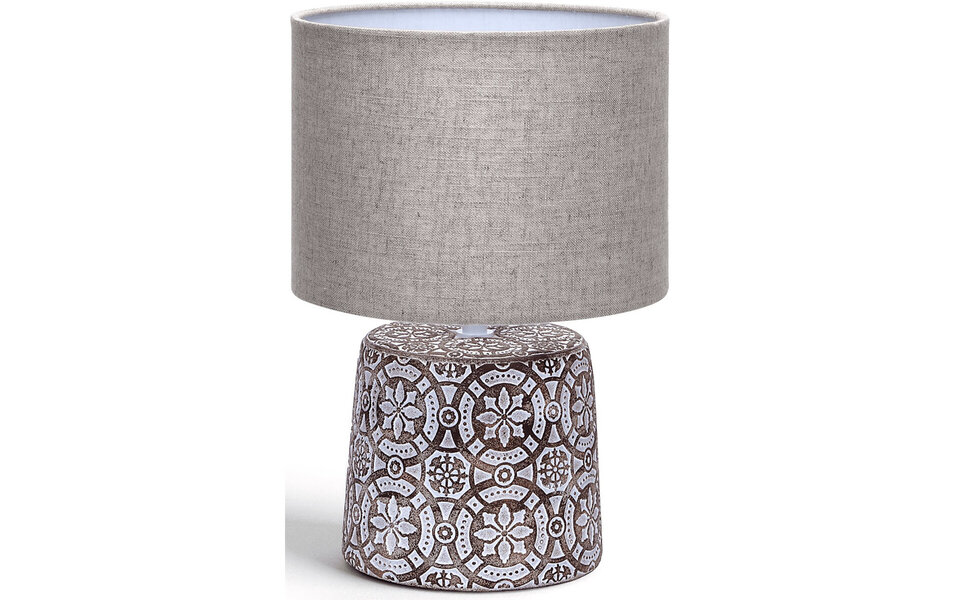 HLW LED LED Table Lamp Aigi Herdon - Round, Matte Brown Ceramic, E14 Fitting HLW LED LED Table Lamp Aigi Herdon - Round, Matte Brown Ceramic, E14 Fitting