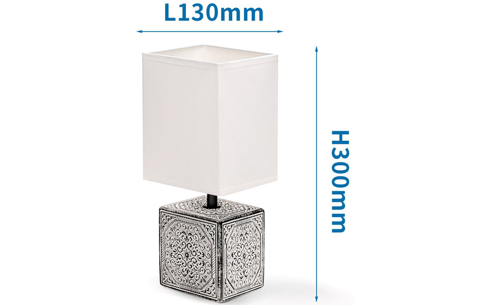 HLW LED LED Table Lamp Aigi Astron - Matte Black/White, Ceramic, E14 Fitting, Square HLW LED LED Table Lamp Aigi Astron - Matte Black/White, Ceramic, E14 Fitting, Square