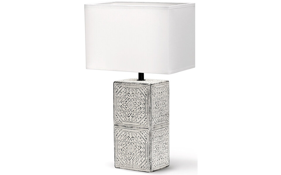 HLW LED LED Tafellamp Aigi Astron XL - Mat Zwart/Wit Keramiek met E14 fitting