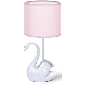 LED Tafellamp Aigi Juvino - Mat Wit/Roze Keramiek, E14 Fitting LED Tafellamp Aigi Juvino - Mat Wit/Roze Keramiek, E14 Fitting
