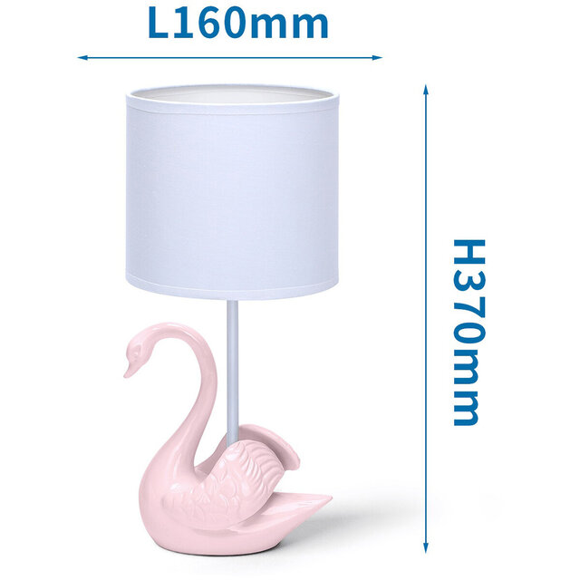 HLW LED LED Table Lamp Aigi Juvino - Round, White Style - Matte White/Pink Ceramic, E14 Fitting