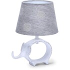 HLW LED LED Table Lamp Aigi Nivom - Matte Gray Ceramic Round, E14 Fitting, 1 Light Point