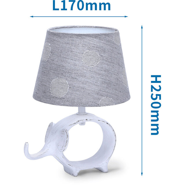 HLW LED LED Tafellamp Aigi Nivom - Mat Grijs Keramiek Rond, E14 Fitting, 1 Lichtpunt HLW LED LED Tafellamp Aigi Nivom - Mat Grijs Keramiek Rond, E14 Fitting, 1 Lichtpunt