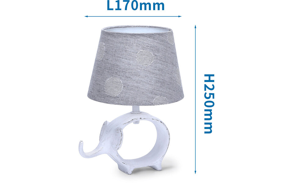 HLW LED LED Tafellamp Aigi Nivom - Mat Grijs Keramiek Rond, E14 Fitting, 1 Lichtpunt HLW LED LED Tafellamp Aigi Nivom - Mat Grijs Keramiek Rond, E14 Fitting, 1 Lichtpunt