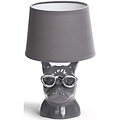 LED Table Lamp Aigi Xinus - Round Matte Gray Ceramic with E14 Fitting LED Table Lamp Aigi Xinus - Round Matte Gray Ceramic with E14 Fitting