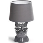 HLW LED LED Table Lamp Aigi Xinus - Round Matte Gray Ceramic with E14 Fitting