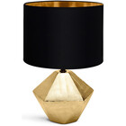 HLW LED LED Tafellamp Aigi Uynimo XL - Ronde , Mat Zwart & Goud, E14