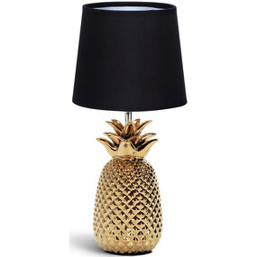 LED Tafellamp Mat Zwart/Goud - E14 Fitting - Keramiek LED Tafellamp Mat Zwart/Goud - E14 Fitting - Keramiek