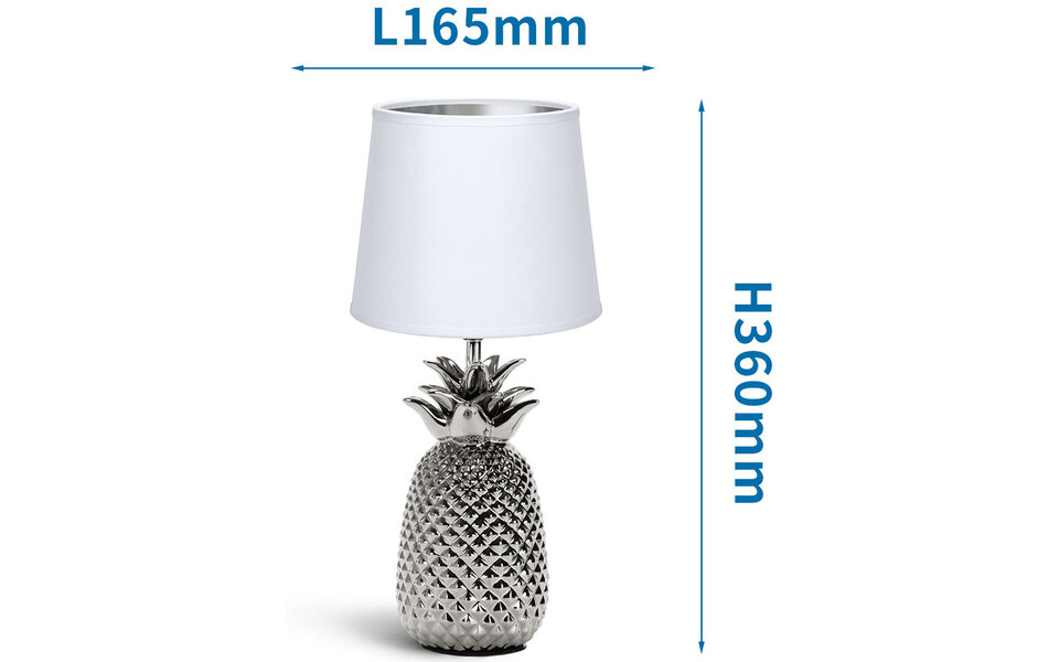 HLW LED LED Table Lamp Aigi Winkon - Matte White/Silver Ceramic, E14 Fitting HLW LED LED Table Lamp Aigi Winkon - Matte White/Silver Ceramic, E14 Fitting