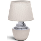 HLW LED LED Tafellamp Aigi Fospa - Rond, Mat Bruin Keramiek met E14 Fitting