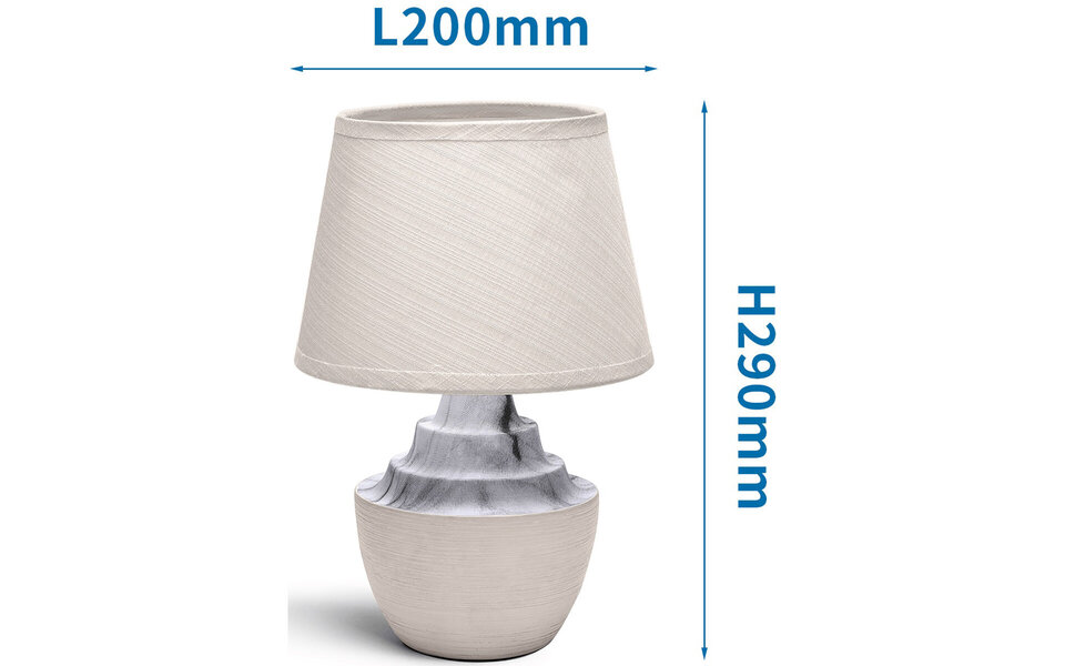 HLW LED LED Table Lamp Aigi Fospa - Round, Matte Brown Ceramic with E14 Fitting HLW LED LED Table Lamp Aigi Fospa - Round, Matte Brown Ceramic with E14 Fitting