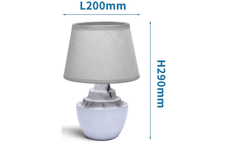 HLW LED LED Table Lamp Aigi Fospa - Round & White Style in Ceramic