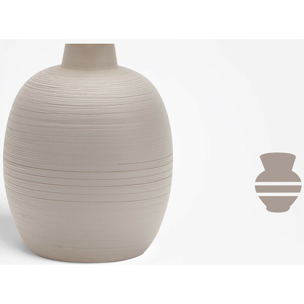 HLW LED LED Tafellamp Aigi Traplon - Ronde Mat Grijze Keramiek, E14 Fitting HLW LED LED Tafellamp Aigi Traplon - Ronde Mat Grijze Keramiek, E14 Fitting