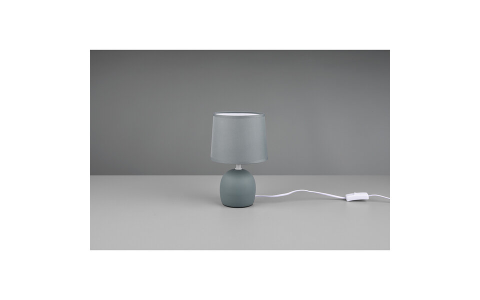 HLW LED LED Table Lamp - Table Lighting - Trion Zikkom - E14 Fitting - Round - Matte Green - Ceramic HLW LED LED Table Lamp - Table Lighting - Trion Zikkom - E14 Fitting - Round - Matte Green - Ceramic