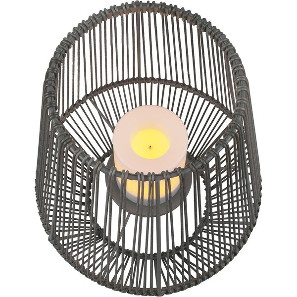 HLW LED Waterdichte LED Tafellamp met Sensor, Stoffen Kap & Zonne-energie HLW LED Waterdichte LED Tafellamp met Sensor, Stoffen Kap & Zonne-energie