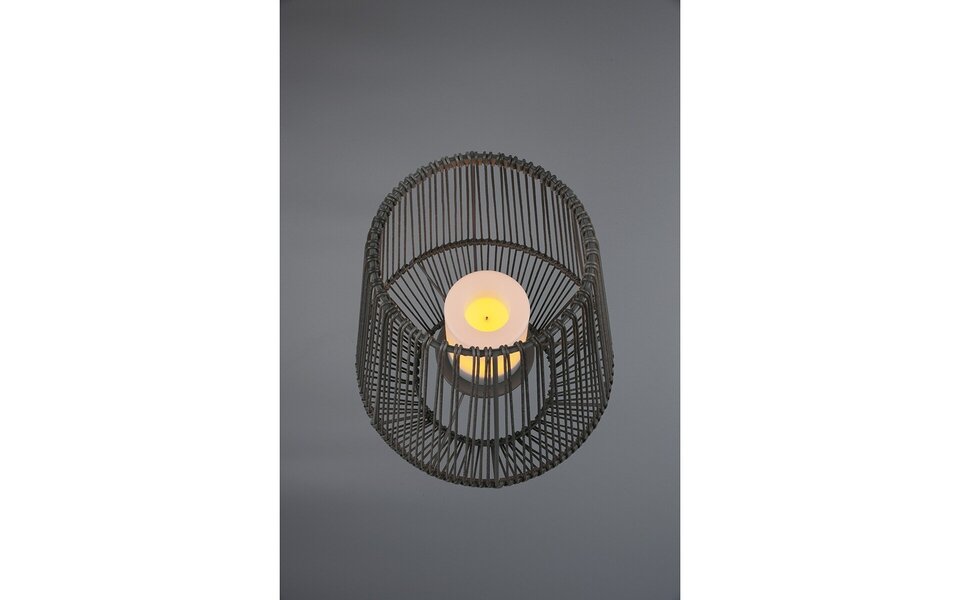 HLW LED Waterproof LED Table Lamp with Sensor, Fabric Shade & Solar Power