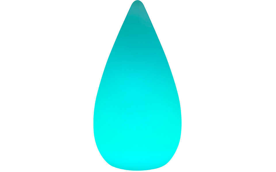 HLW LED LED Table Lamp - Trion Palina - 1.5W - Warm White 3000K - RGBW - Dimmable - Oval - Matte White - Plastic