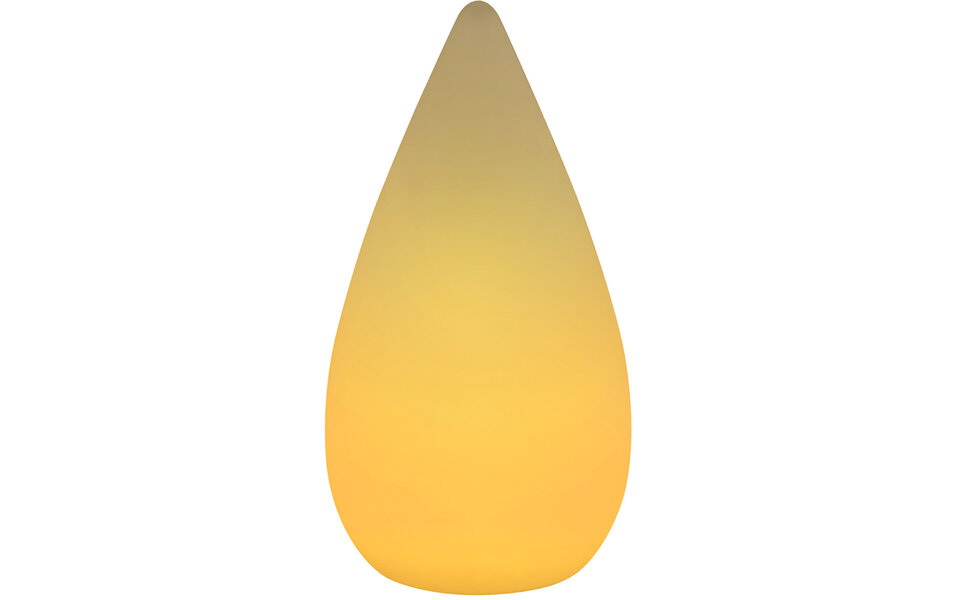 HLW LED LED Table Lamp - Trion Palina - 1.5W - Warm White 3000K - RGBW - Dimmable - Oval - Matte White - Plastic