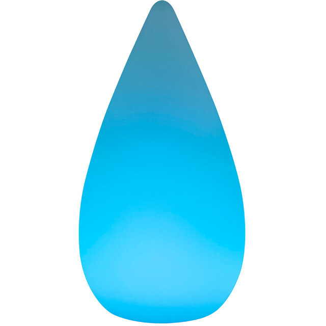 HLW LED LED Table Lamp - Trion Palina - 1.5W - Warm White 3000K - RGBW - Dimmable - Oval - Matte White - Plastic