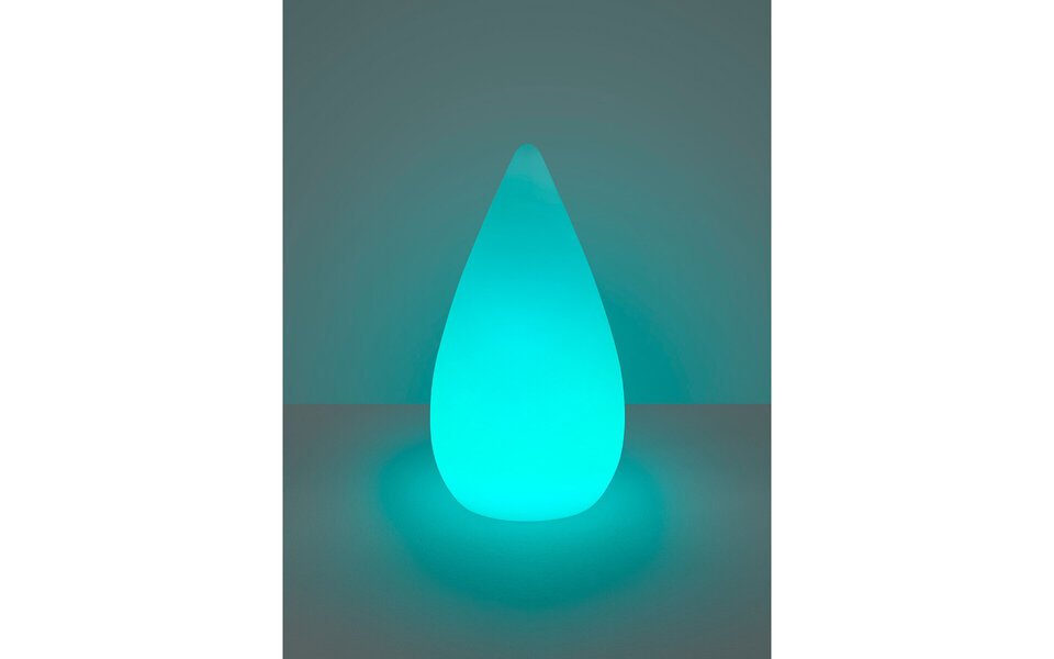 HLW LED LED Table Lamp - Trion Palina - 1.5W - Warm White 3000K - RGBW - Dimmable - Oval - Matte White - Plastic