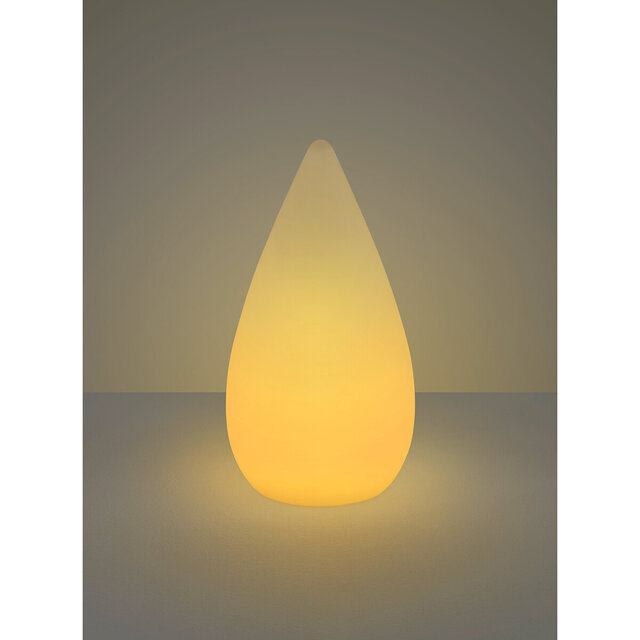 HLW LED LED Table Lamp - Trion Palina - 1.5W - Warm White 3000K - RGBW - Dimmable - Oval - Matte White - Plastic