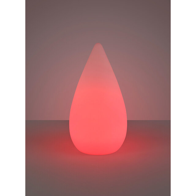 HLW LED LED Table Lamp - Trion Palina - 1.5W - Warm White 3000K - RGBW - Dimmable - Oval - Matte White - Plastic