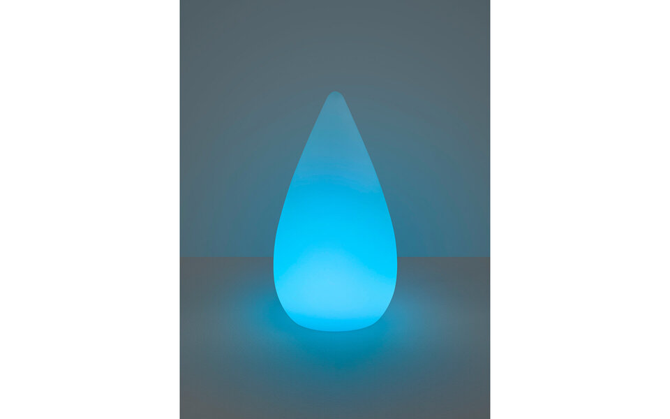 HLW LED LED Table Lamp - Trion Palina - 1.5W - Warm White 3000K - RGBW - Dimmable - Oval - Matte White - Plastic