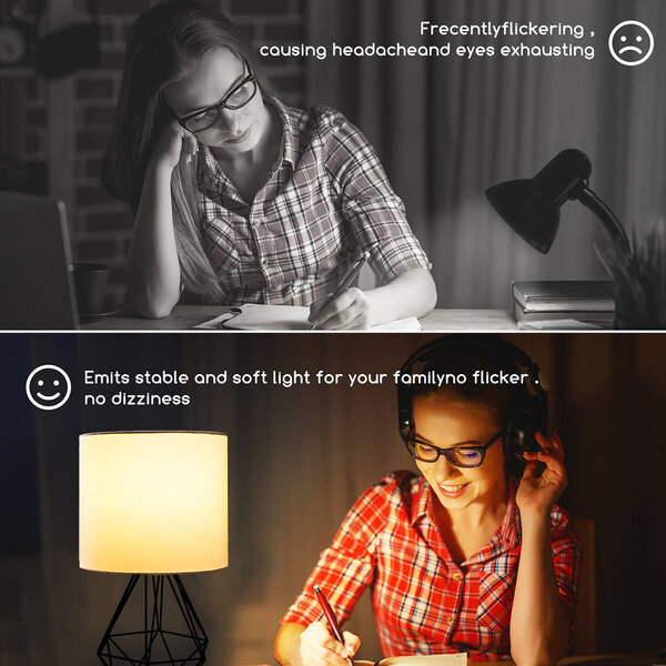 HLW LED LED Tafellamp Mat Zwart - Aluminium Rond - E14 Fitting - & Ronde HLW LED LED Tafellamp Mat Zwart - Aluminium Rond - E14 Fitting - & Ronde