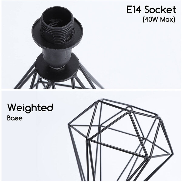 HLW LED LED Tafellamp Mat Zwart - Aluminium Rond - E14 Fitting - & Ronde HLW LED LED Tafellamp Mat Zwart - Aluminium Rond - E14 Fitting - & Ronde