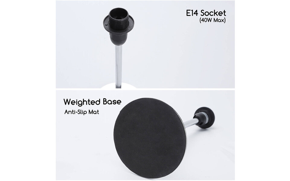 HLW LED LED Table Lamp Aigi Tomaro - Gloss Chrome Round Aluminum, E14 Socket