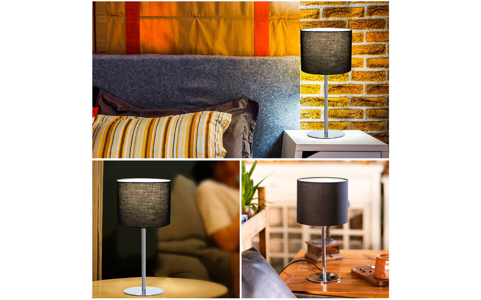 HLW LED LED Tafellamp Aigi Tomaro - Glans Chroom Rond Aluminium, E14 Fitting