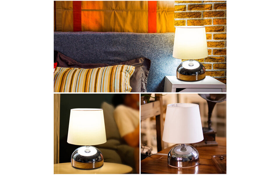 HLW LED LED Table Lamp Aigi Kali - Aluminum, Gloss Chrome, Round, E14 Fitting HLW LED LED Table Lamp Aigi Kali - Aluminum, Gloss Chrome, Round, E14 Fitting