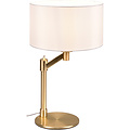 LED Table Lamp Matte Gold - Round & Gold E27 Fitting