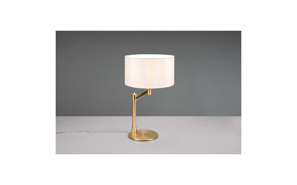 HLW LED LED Tafellamp Mat Goud - Ronde  & Gouden  E27 Fitting