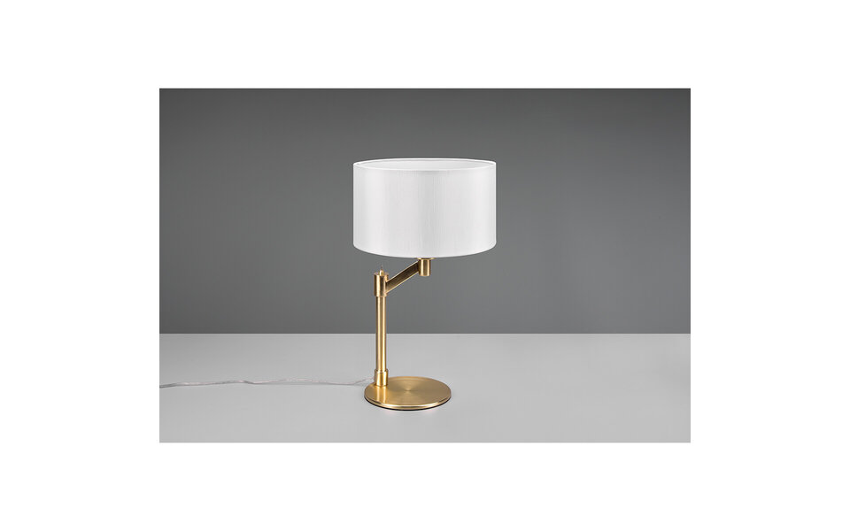 HLW LED LED Tafellamp Mat Goud - Ronde  & Gouden  E27 Fitting