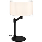 HLW LED LED Table Lamp - Table Lighting - Trion Cindy - E27 Fitting - Round - Matte Black - Aluminum