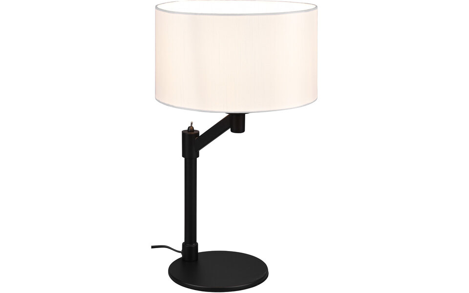 HLW LED LED Table Lamp - Table Lighting - Trion Cindy - E27 Fitting - Round - Matte Black - Aluminum HLW LED LED Table Lamp - Table Lighting - Trion Cindy - E27 Fitting - Round - Matte Black - Aluminum