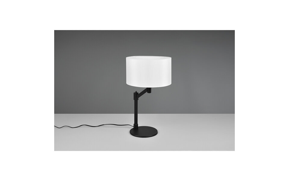 HLW LED LED Table Lamp - Table Lighting - Trion Cindy - E27 Fitting - Round - Matte Black - Aluminum HLW LED LED Table Lamp - Table Lighting - Trion Cindy - E27 Fitting - Round - Matte Black - Aluminum